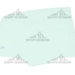 RH REAR DOOR GLASS GREEN (2 HOLES) SEKURIT